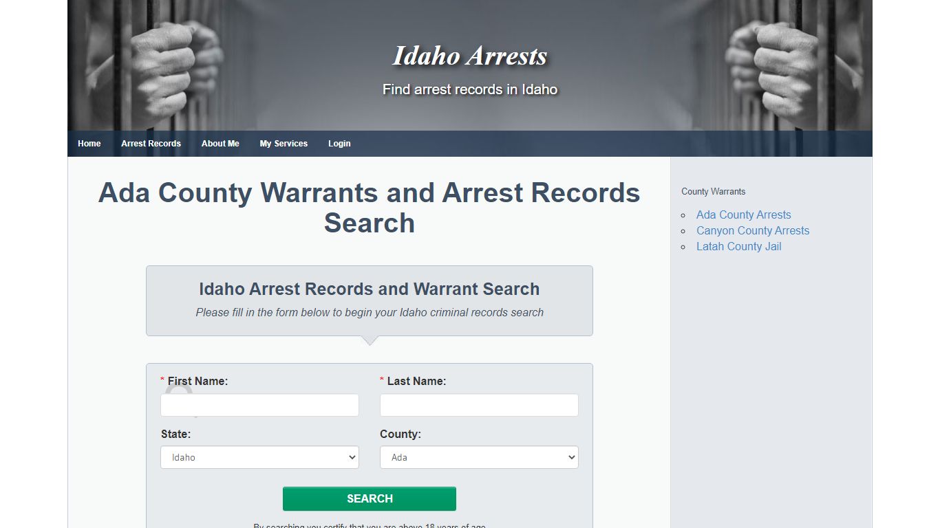 Ada County Warrants and Arrest Records Search - Idaho Arrests